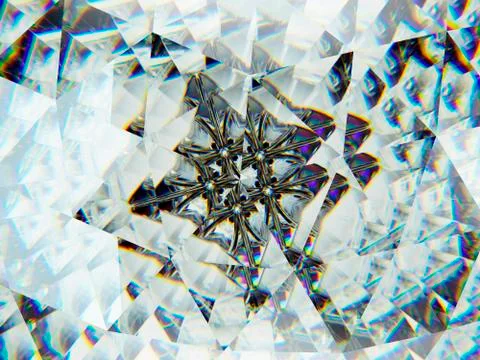 Gemstone or diamond texture closeup and kaleidoscope 스톡 일러스트