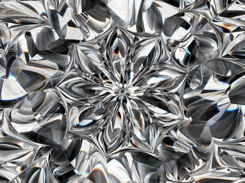 Gemstone or diamond texture closeup and kaleidoscope 스톡 일러스트