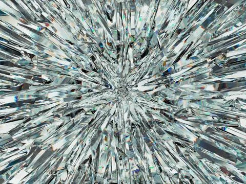 Gemstone or diamond texture closeup and kaleidoscope Stock Illustration