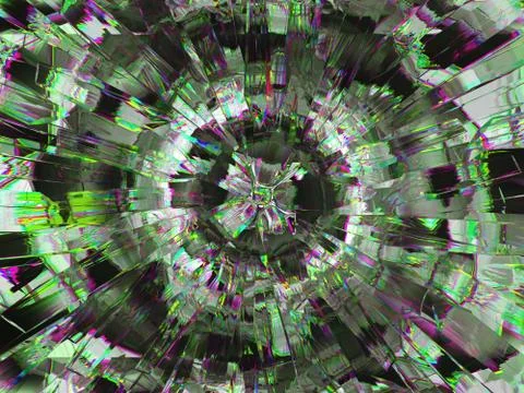 Gemstone or diamond texture closeup and kaleidoscope Illustrazione stock