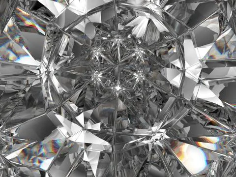 Gemstone or diamond texture closeup and kaleidoscope 스톡 일러스트