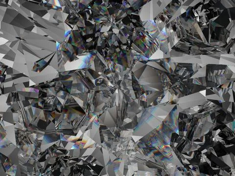 Gemstone or diamond texture closeup and kaleidoscope Stock Illustration