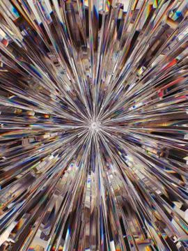 Gemstone or diamond texture closeup and kaleidoscope 写真素材