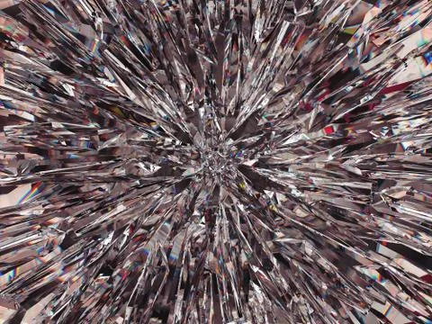 Gemstone or diamond texture closeup and kaleidoscope 스톡 사진