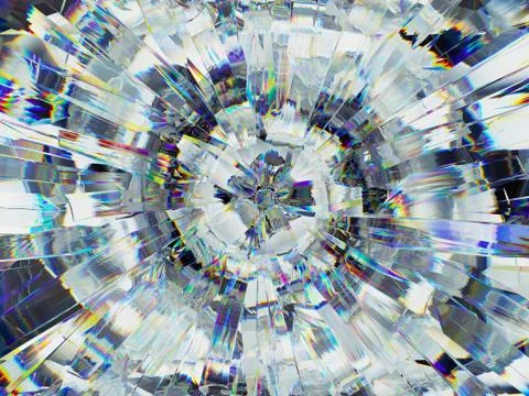 Gemstone or diamond texture closeup and kaleidoscope 写真素材