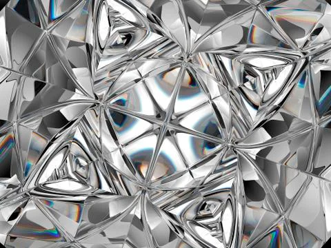 Gemstone or diamond texture closeup and kaleidoscope 스톡 사진