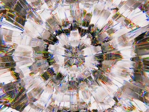 Gemstone or diamond texture closeup and kaleidoscope 写真素材