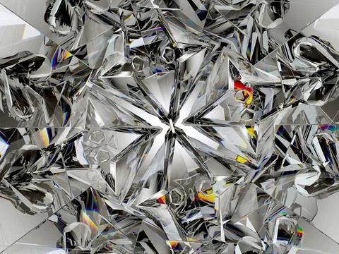 Gemstone or diamond texture closeup and kaleidoscope 写真素材