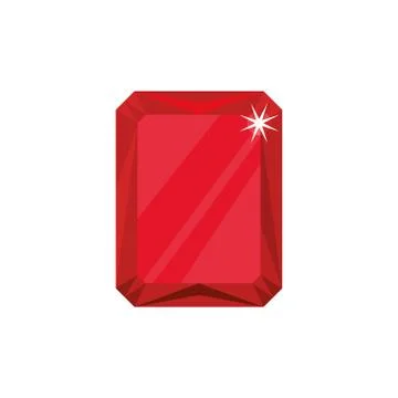 Gemstone ruby jewel Stock Illustration