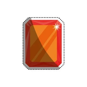 Gemstone ruby jewel イラスト素材