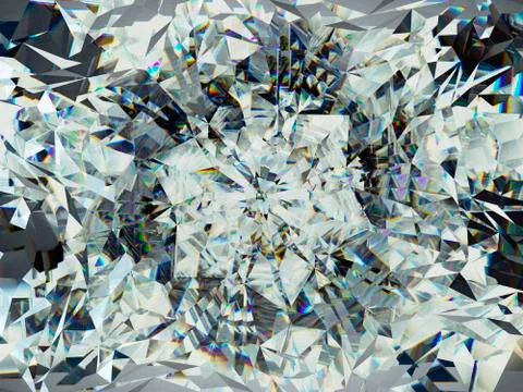 Gemstone structure extreme closeup and kaleidoscope Stockillustratie