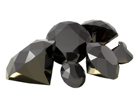 Gemstones 3d render Illustrazione stock