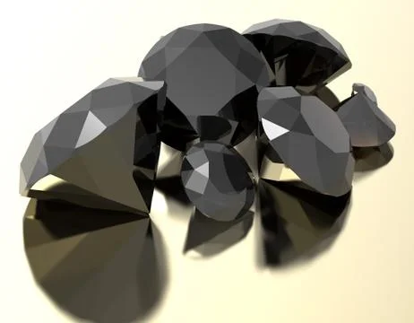 Gemstones 3d render Illustrazione stock
