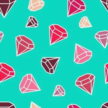 Gemstones are forever Stock Illustration