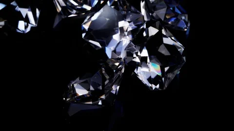 Gemstones on a black background. Video stock 102152468