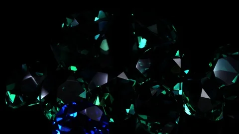 Gemstones on a black background. Video stock 102247890