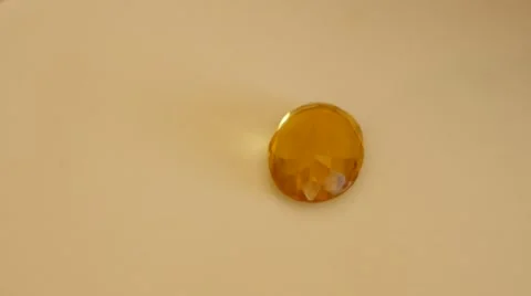 Gemstones fall on surface and jumping on it slow motion Stock Footage 45484148