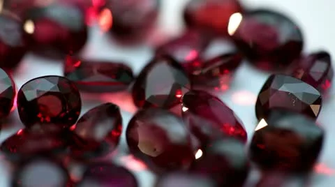 Gemstones - Rubies (2) Stock Footage 22021854