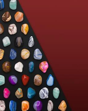 Gemstones Variety Composition Stock Illustration