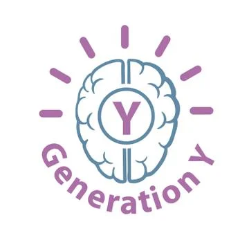 Gen-Y web icon Stock Illustration