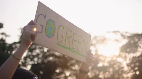 Gen Z go green consumer lifestyle by Net Zero decarbonization challenge Stockbeeldmateriaal 266900463
