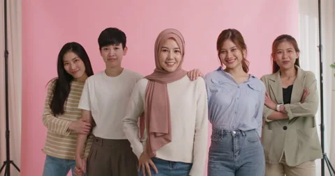 Gen Z talent workforce in power of asia woman smart startup team. Video stock 231196744