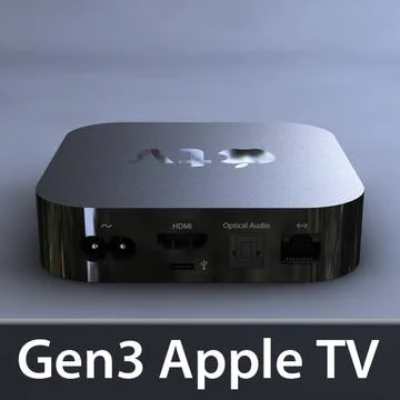 Gen3 Apple TV 3D Model