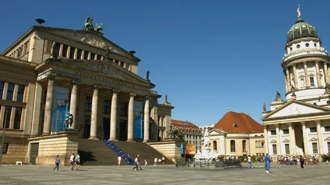 Gendarmenmarkt square Berlin Vídeo Stock 102148280