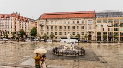 Gendarmenmarkt is square in Berlin, Germany Stock Footage 68389048
