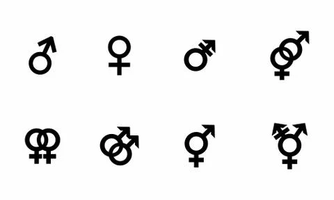 Gender and relationship Stock Illustration