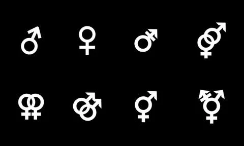 Gender and relationship Stock Illustration
