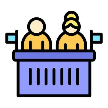 Gender binary icon vector flat Stock Illustration