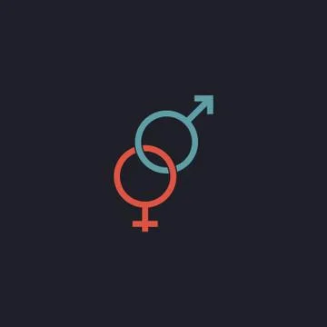 Gender computer symbol Stock Illustration