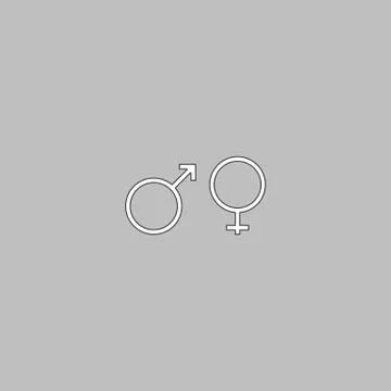 Gender computer symbol Stock Illustration