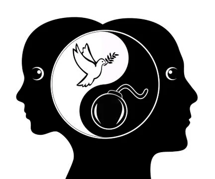 Gender Difference in social behavior and personality Illustrazione stock