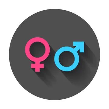 Gender equal sign vector icon. Stock Illustration