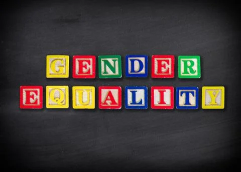 Gender equality concept Foto stock