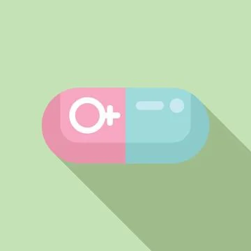 Gender equality concept pill icon Stock Illustration