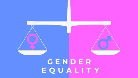 Gender equality Stock Illustration