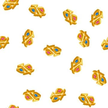 Gender equality isometric icon seamless pattern sign Stock Illustration