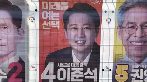 Gender equality missing from South Korea presidential race, Seúl, KR - 30 May 20 Vidéo 310366094