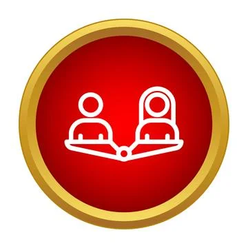 Gender equality scale balancing man and woman icon Stock Illustration
