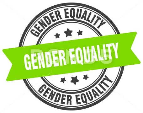 Gender equality stamp. gender equality label on transparent background ...