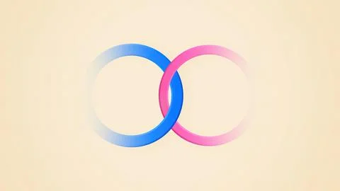 The gender equality symbol Illustrazione stock