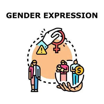 Gender expression equality protection concept vector illustration Stock Illustration