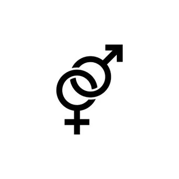 Gender icon vector Illustrazione stock
