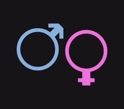 Gender icon on white background Stock Illustration