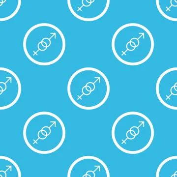 Gender sign blue pattern イラスト素材