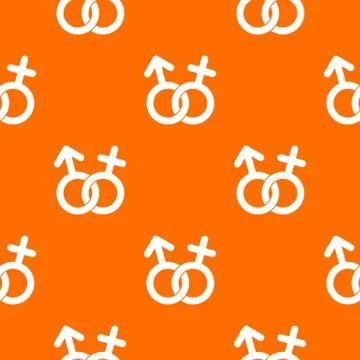 Gender symbol pattern seamless イラスト素材
