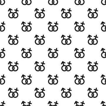 Gender symbol pattern vector イラスト素材